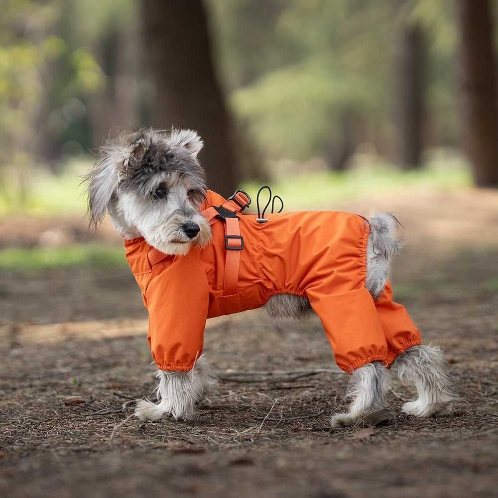 Waterproof Breathable Lightweight Rain Jacket Outdoor Dog Raincoat