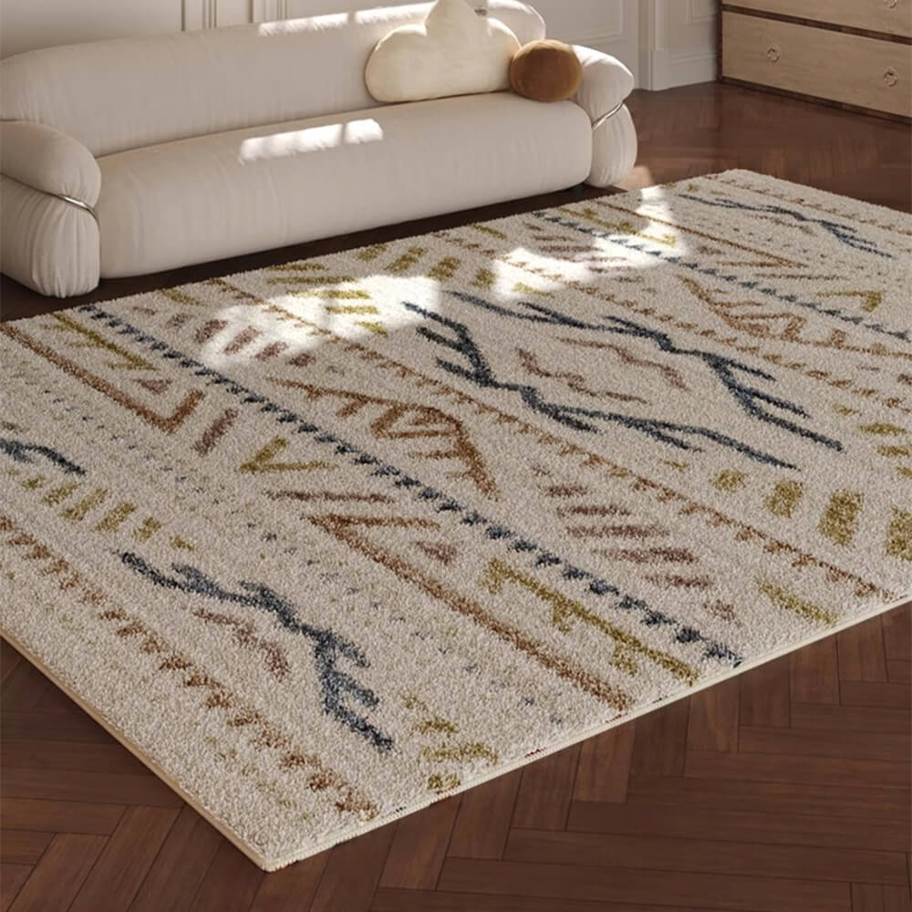 Bohemian Geometric Art Soft Comfort Smooth Area Rug