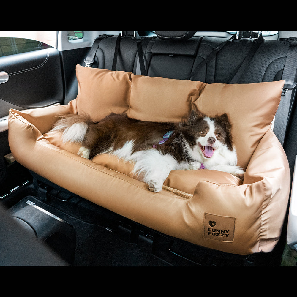 Cama para asiento trasero de coche para perros mediano y grande impermeable de seguridad con refuerzo de viaje