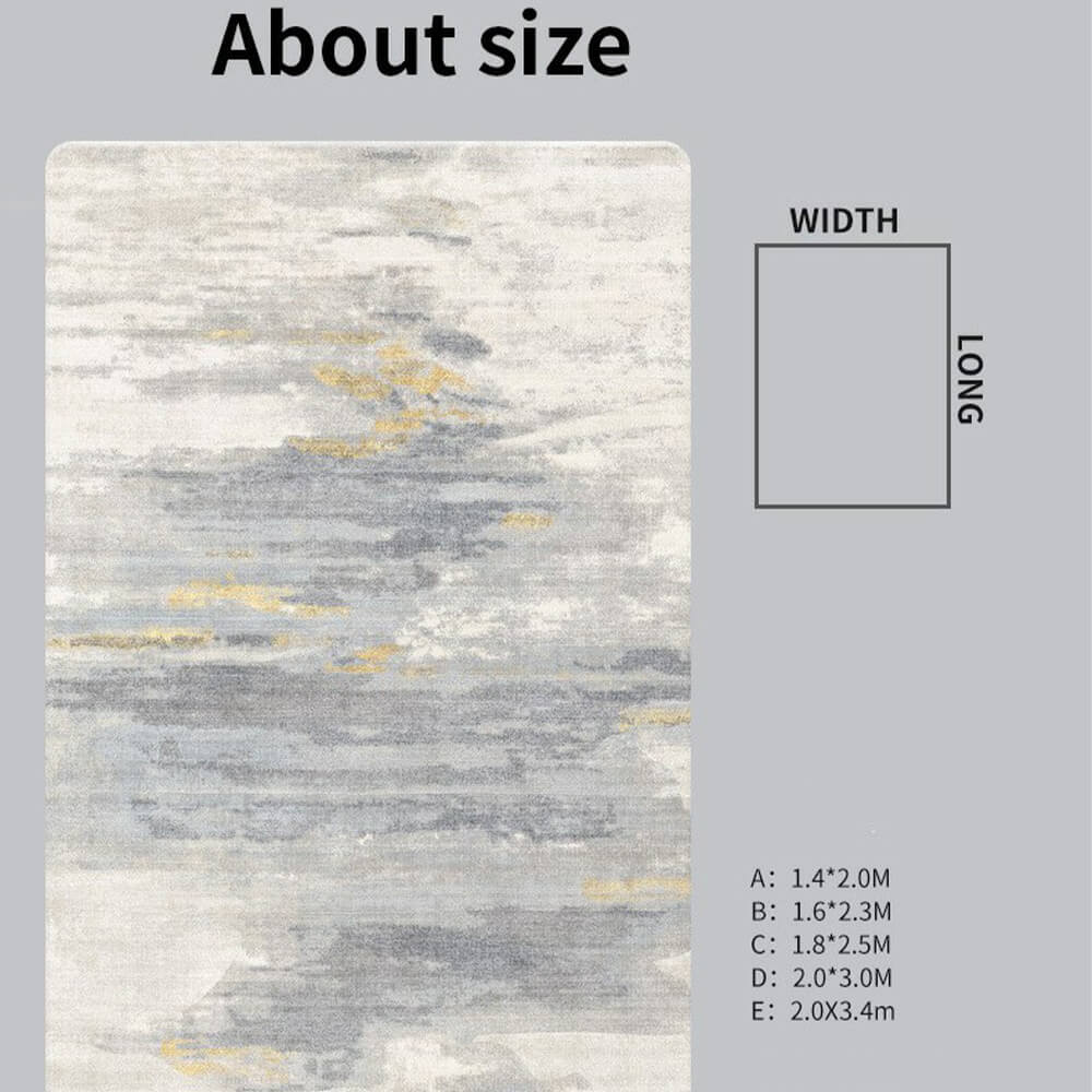 Wabi-sabi Style Living Room Rug