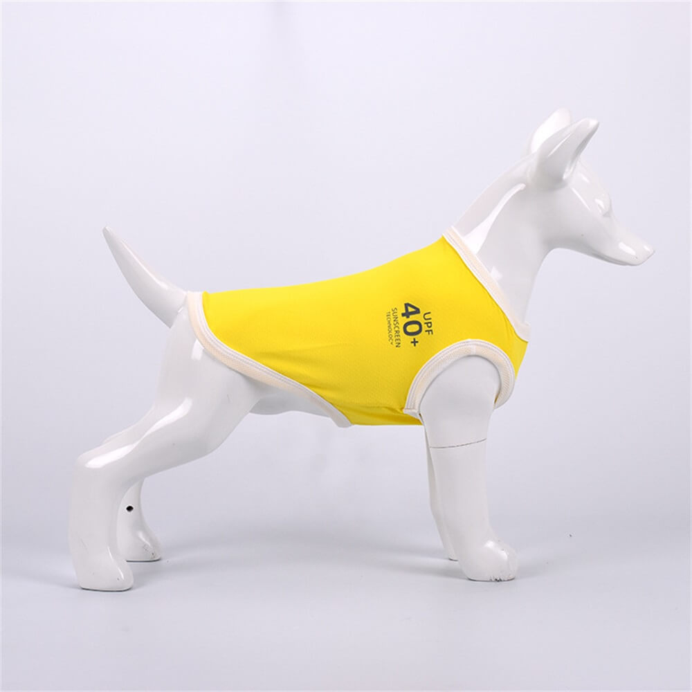 Ropa para perros, protector solar multicolor, chaleco fino transpirable