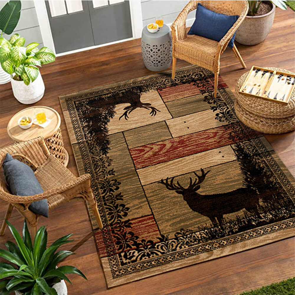 American Western style jungle animal living room sofa Rug