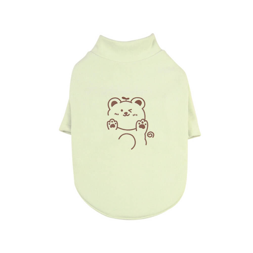 Cute Bear Print Dog T-Shirt – Soft and Stylish for Everyday Comfort