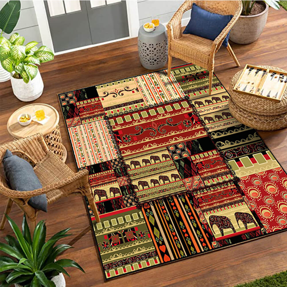 American Western style jungle animal living room sofa Rug