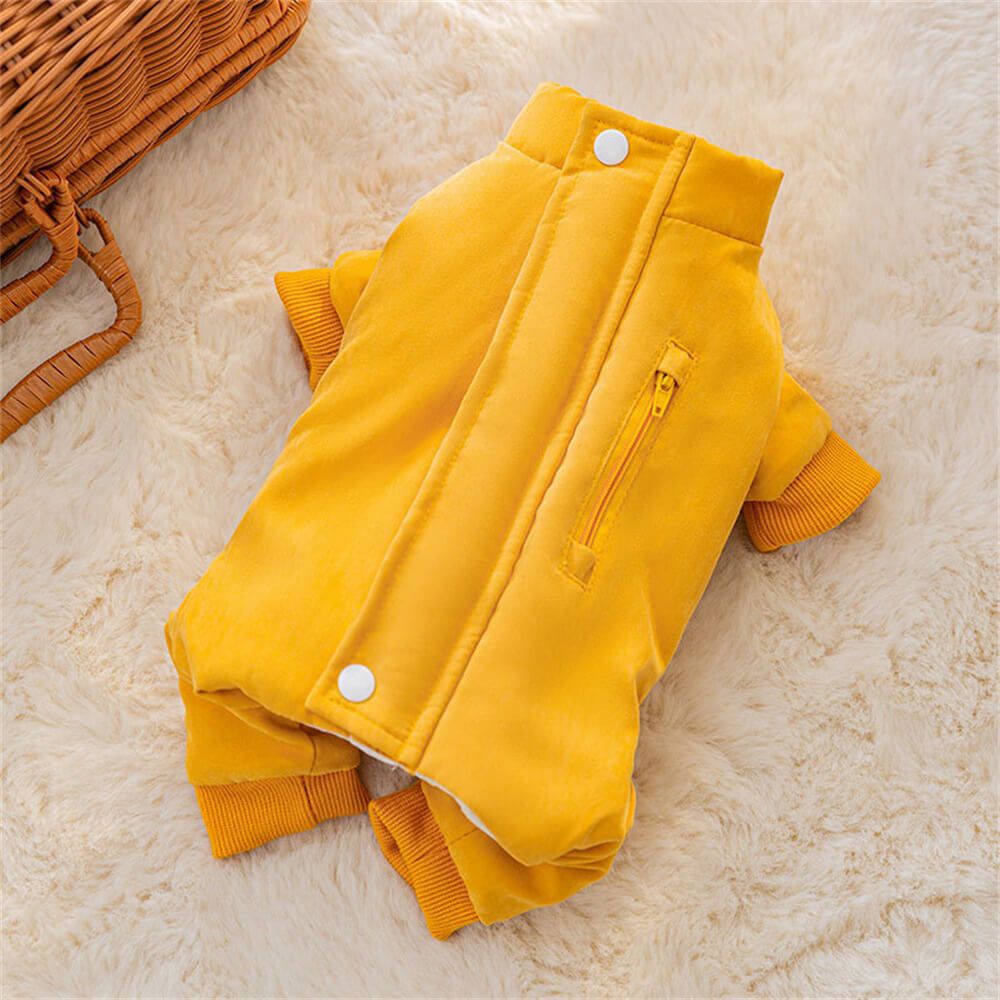 Sunny Yellow Dog Jacket – Stylish & Cozy Outerwear for Cold Weather