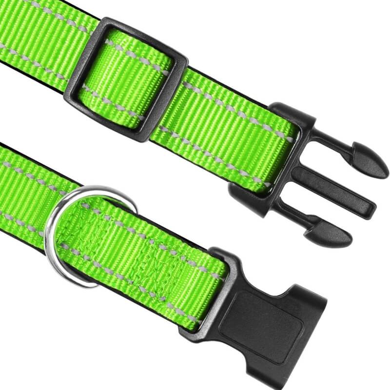 Adjustable Reflective Safety Nylon Dog Collar