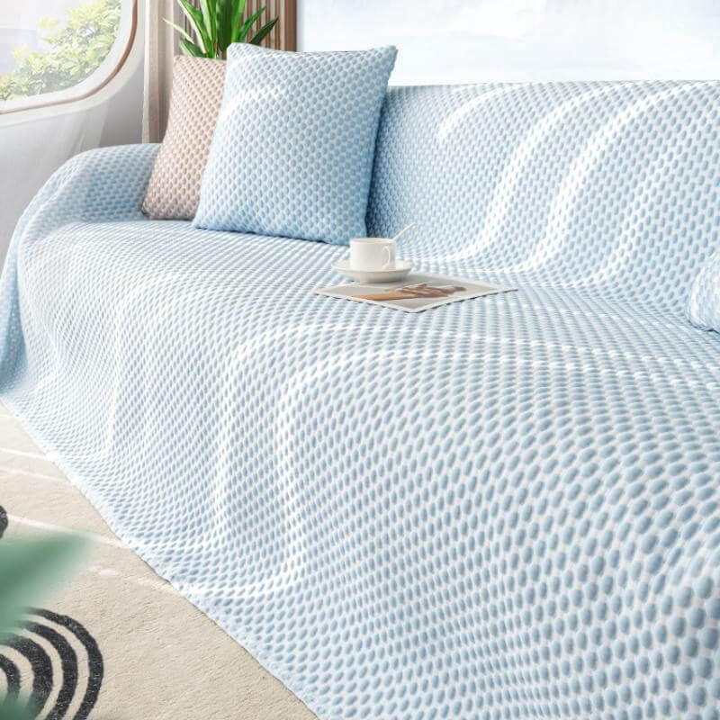 Cooling Ice Silk Breathable Couch Cover Anti-scratch Protector