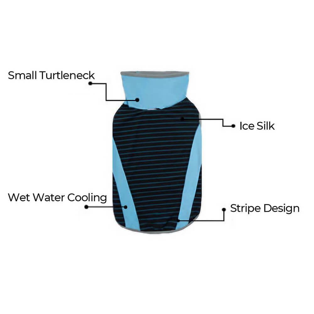 Cooling Ice Silk Striped Colored Breathable Dog Cooling Vest