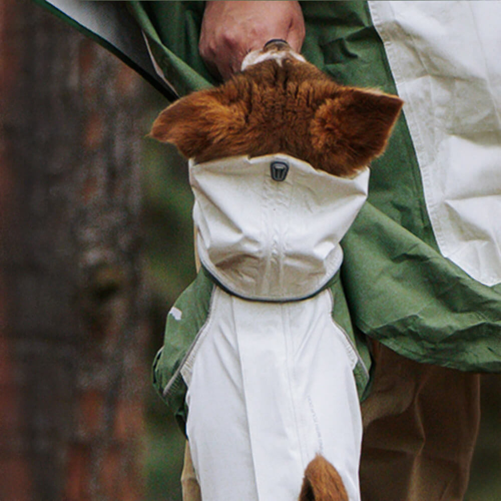 Large Adjustable Reflective Outdoor Dog and Human Matching Raincoat