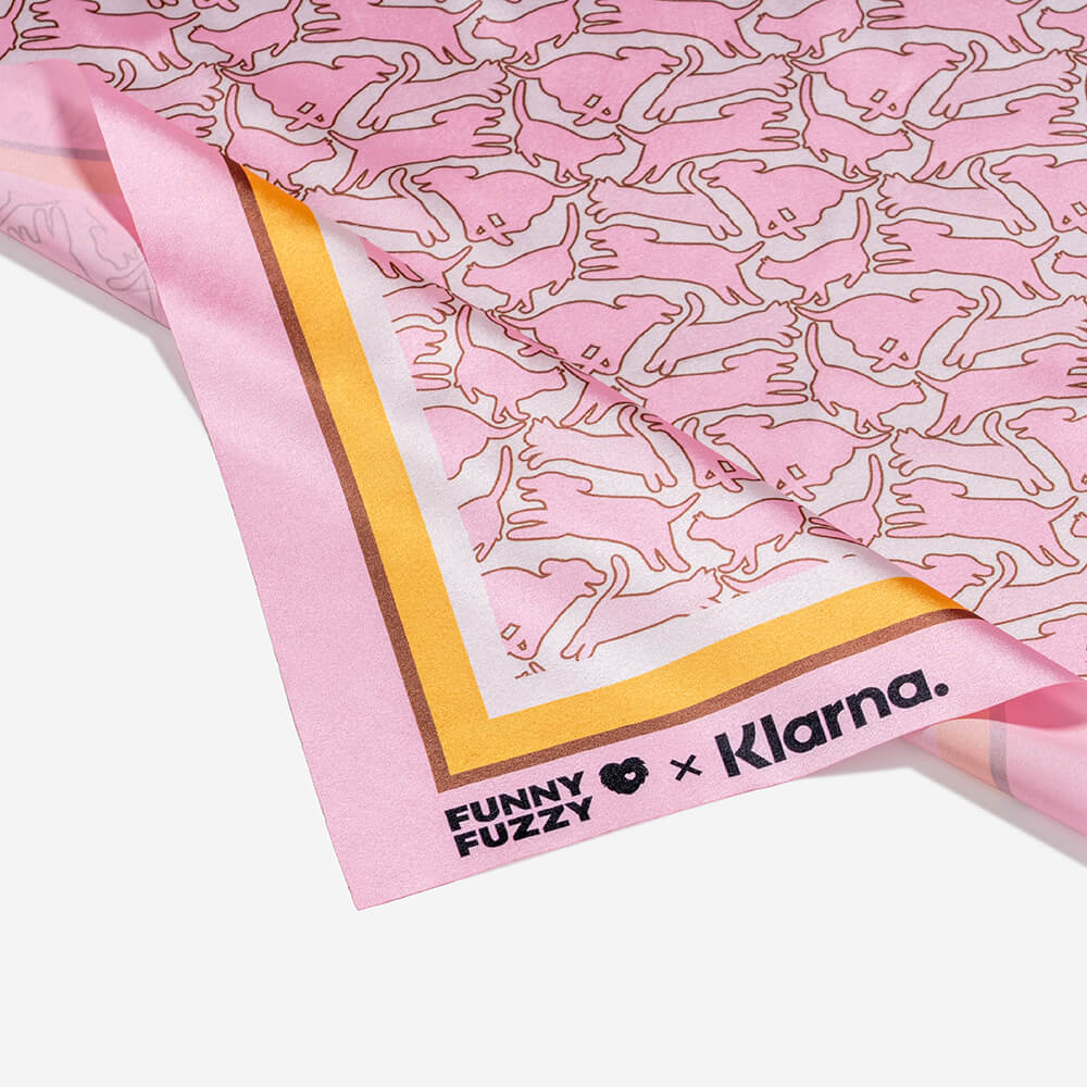 FUNNYFUZZY X Klarna Animal de compagnie et humain Foulard