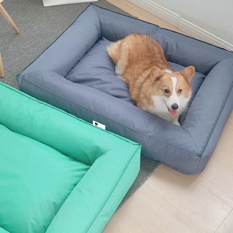 Cama para perros grande impermeable con soporte envolvente totalmente ortopédico