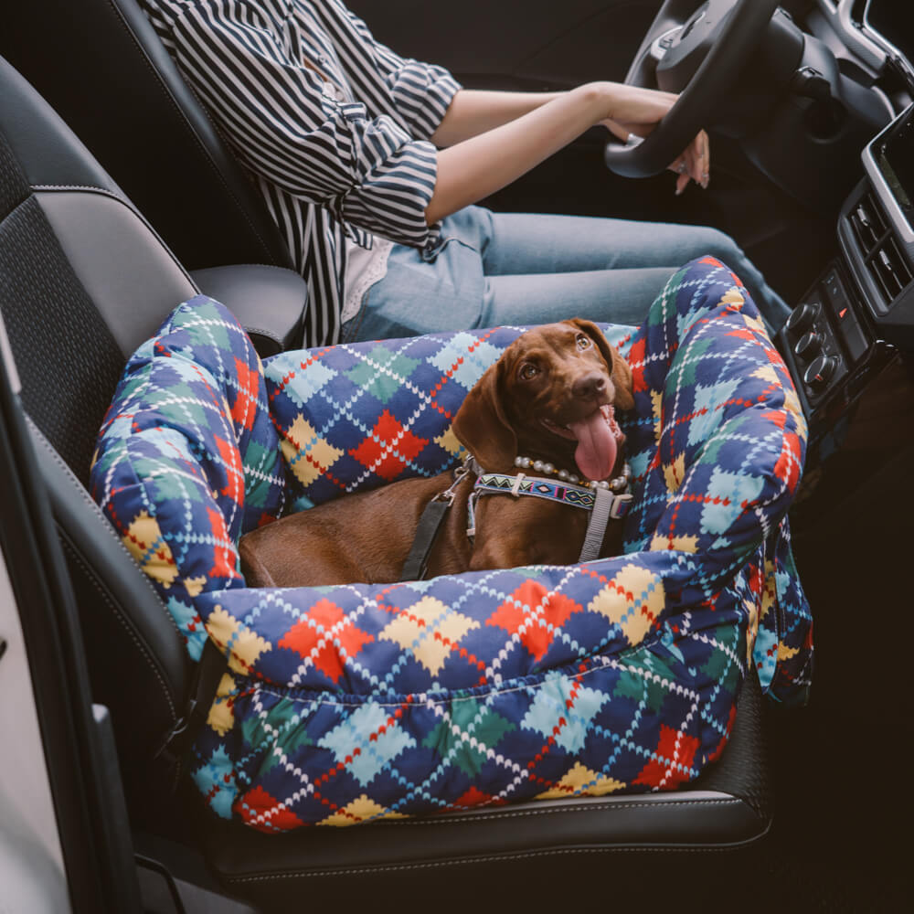 Cama de assento de carro para cachorro grande para passeio de lazer portátil para animais de estimação