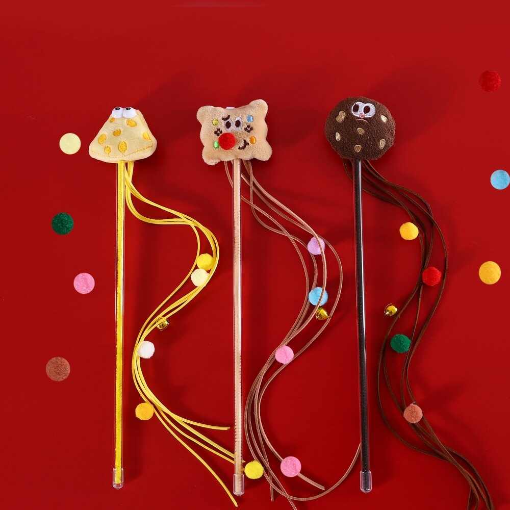 Lustiges Cookie-Cat-Teaser-Stick-Set