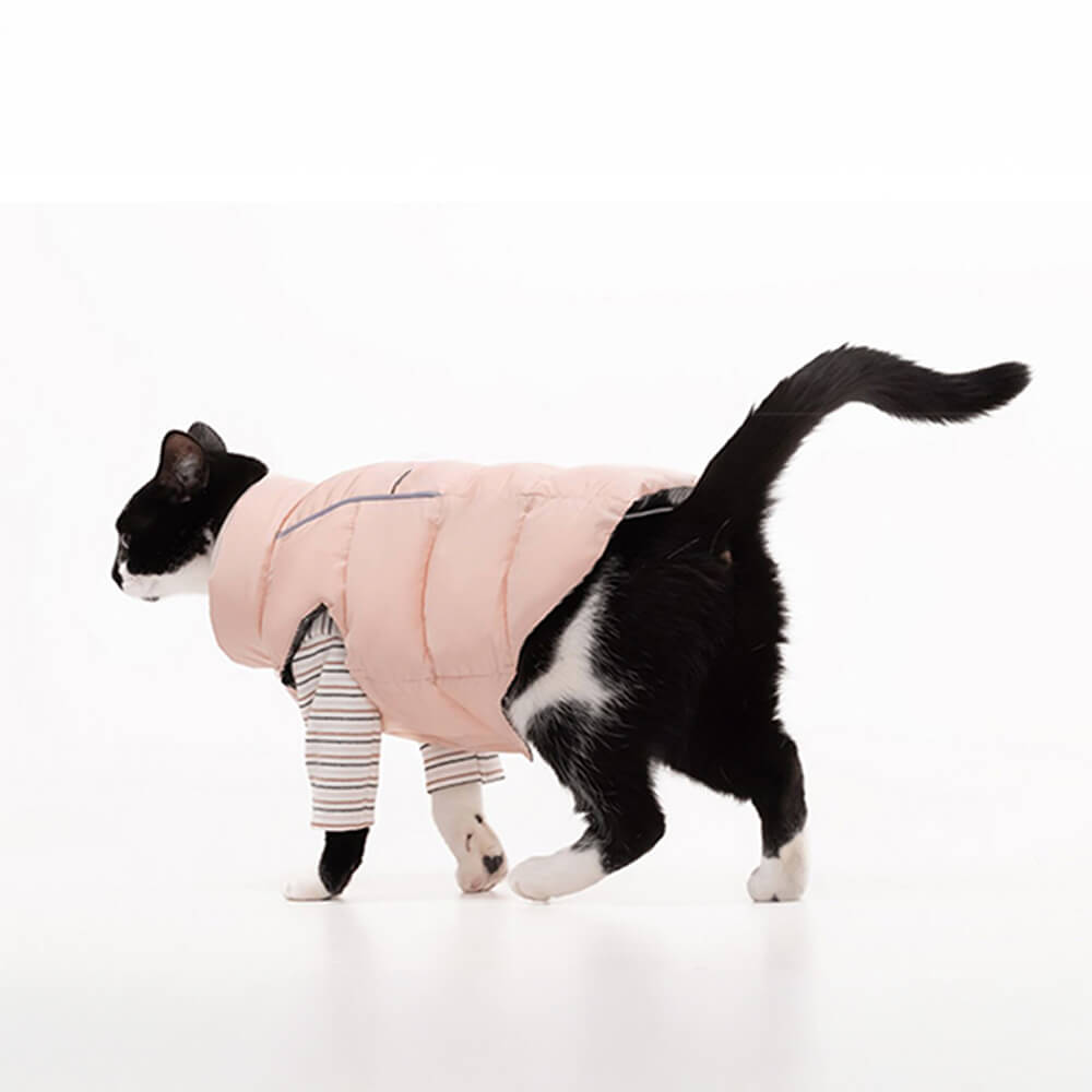 Casual Waterproof Reflective Stripes Warm Cozy Lightweight Dog Jacket