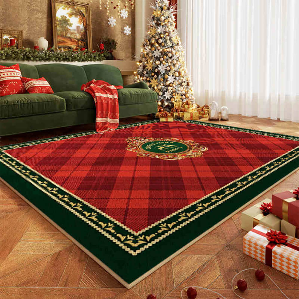 Christmas Warm Multi-Purpose Non-Slip Decorative Large Area Home Rug