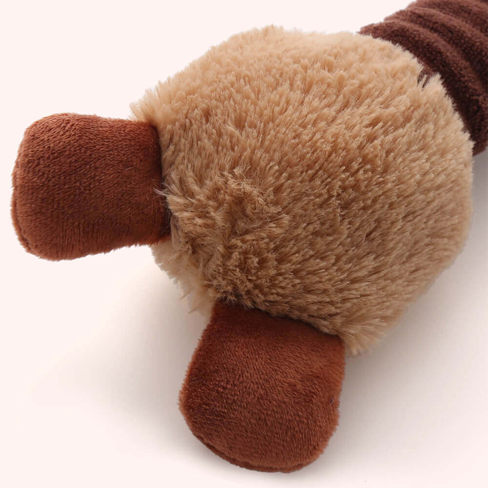 Long Neck Animal Squeaky Plush Dog Toy Interactive Chew Toy