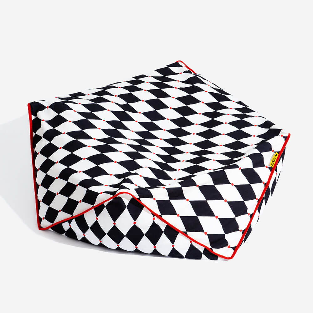 FunnyFuzzy Polygonaler Sitzsack für Haustiere