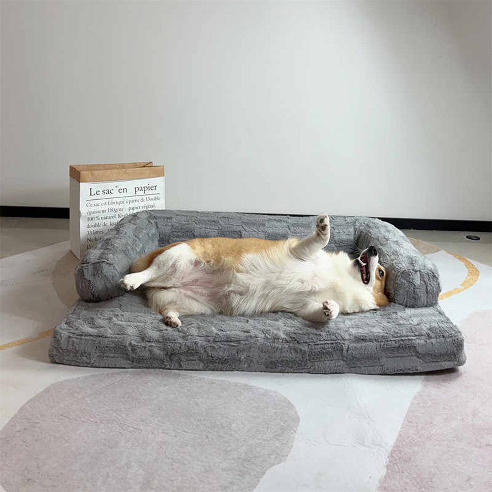 Spacious Orthopedic Soft Skin-Friendly  Washable Dog & Cat Sofa Bed