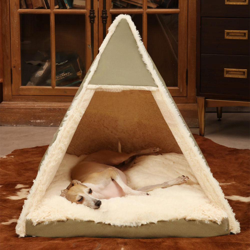 Triangle Large Space Warm Skin-Friendly Camping Dog & Cat Tent Bed