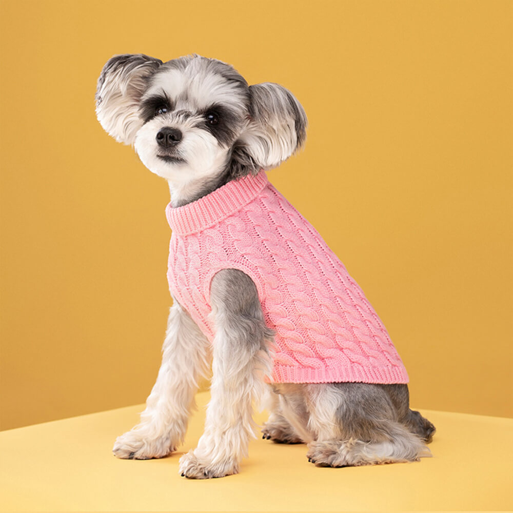 Warm Vest Clothes Turtleneck Dog Knit Sweater