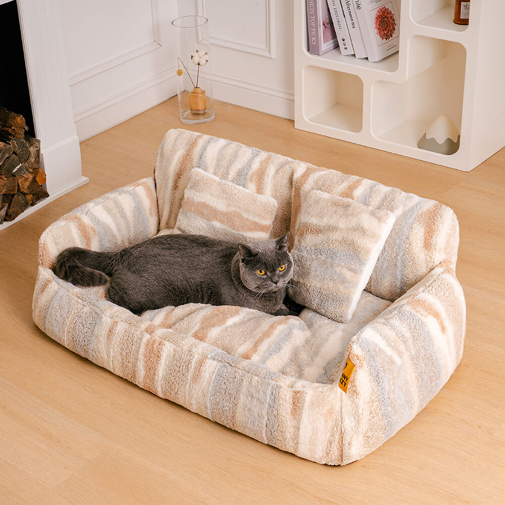 Nordic Fluffy Extra Large Cozy Dog & Cat Sofa Bed