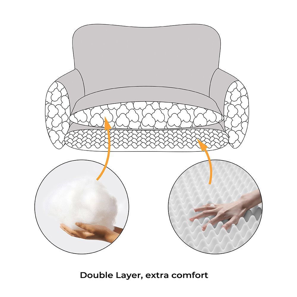 Soft Faux Lambswool Double Layer Dog & Cat Sofa Bed