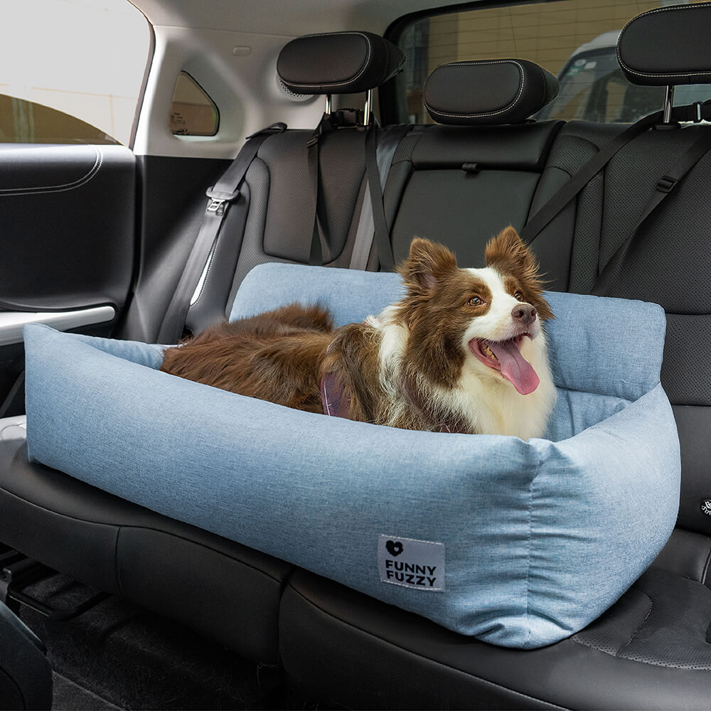 Travel Bolster Full Durable Washable Dog Car Back Seat Bed