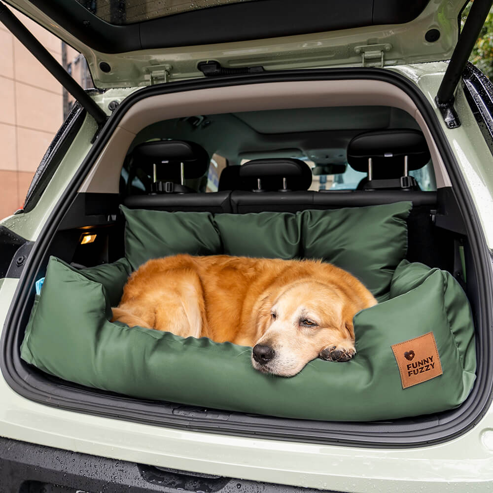 Travel Bolster Safety Medium Large Dog Car Back Seat Bed