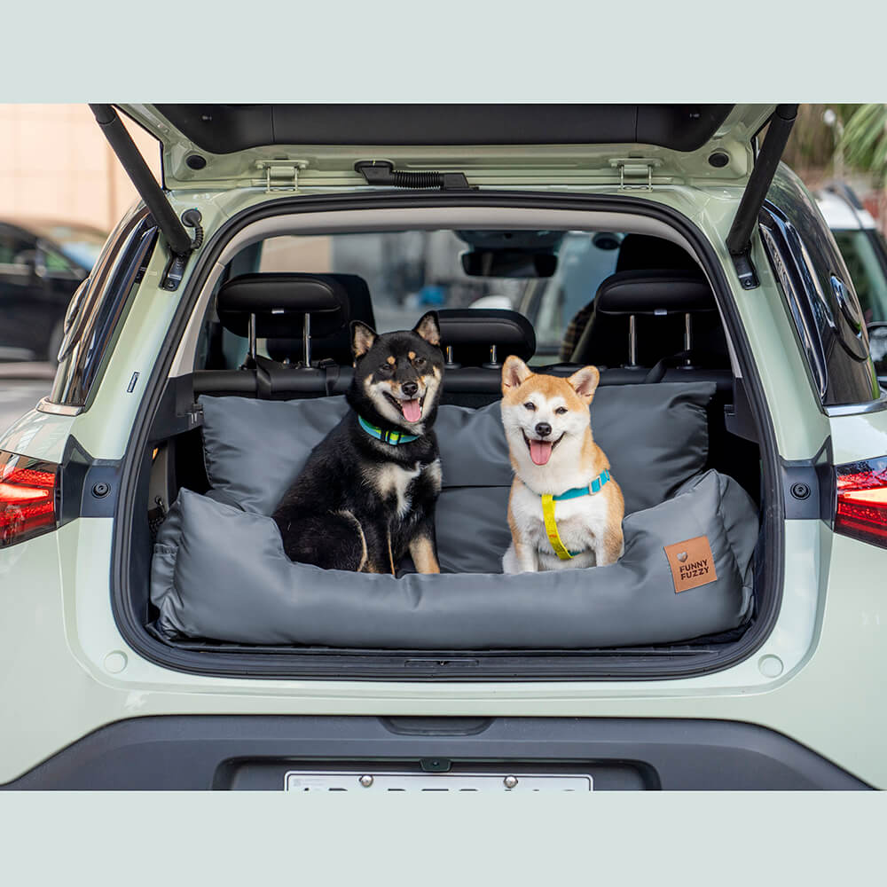 <tc>Asiento de coche para perros, asiento trasero protector para viaje - mediano y grande</tc>