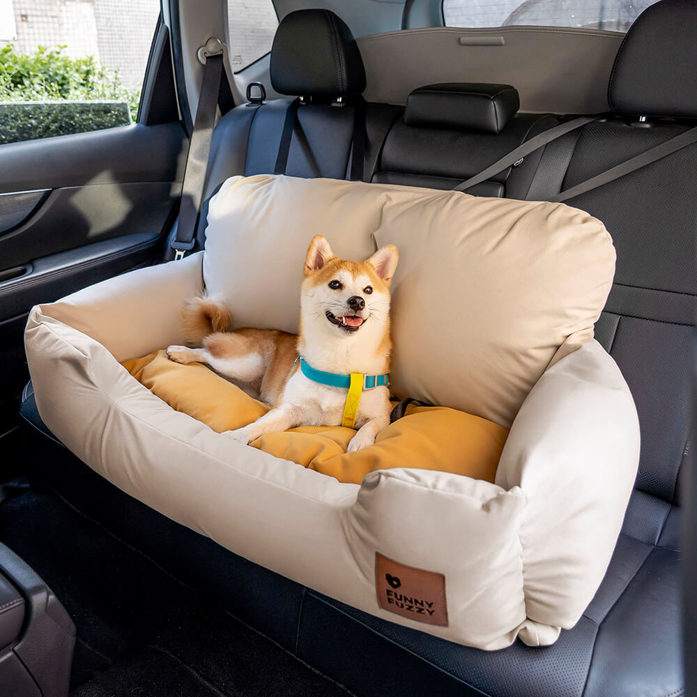 Travel Bolster Safety Medium Large Dog Car Back Seat Beds