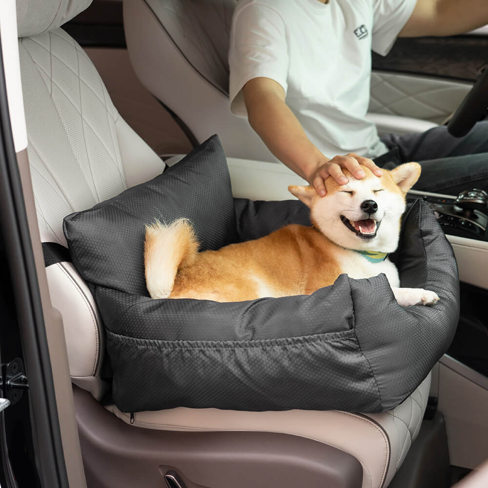 Cama impermeable para asiento de coche para perros con refuerzo de viaje