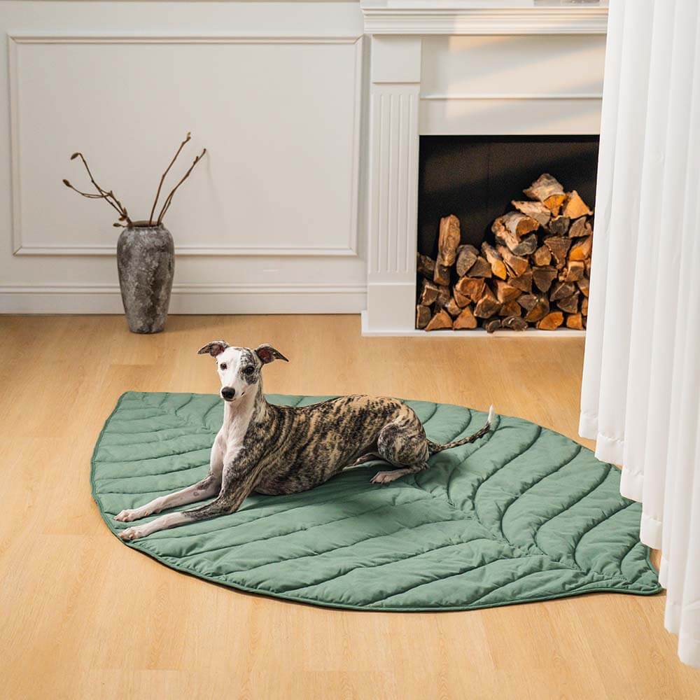 Super Large Leaf Shape Human Mat Dog Blanket