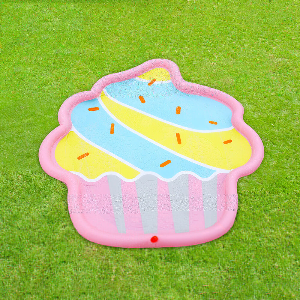 Alfombra de juego para niños con helado, almohadilla rociadora para perros