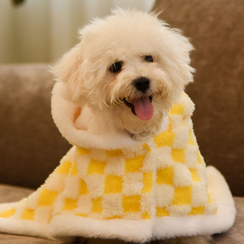 Furry Pet Clothing Warm Dog & Cat Cape