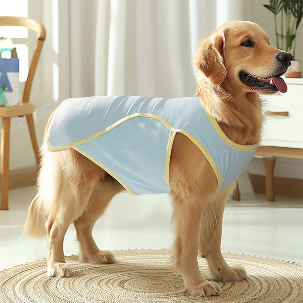 Ropa refrescante para perros con protección solar, chaleco para perros con seda de hielo