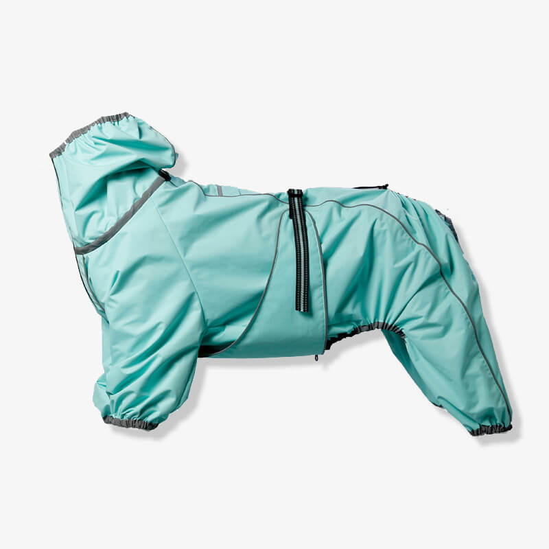 Chaqueta impermeable para exteriores para perros grandes, impermeable, ajustable, para lluvia