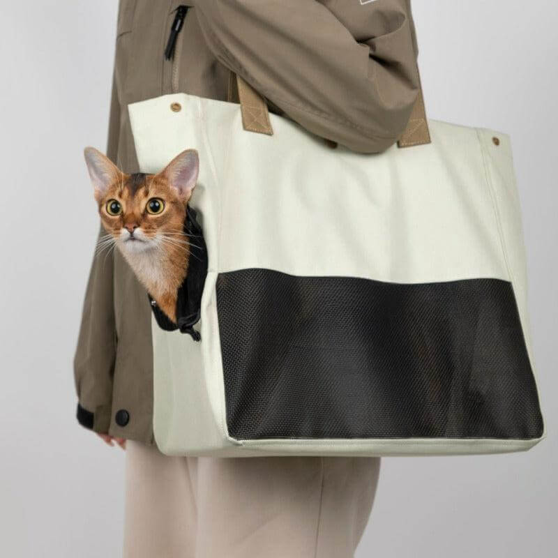 Sac de transport léger pour animaux de compagnie, sac respirant et Portable à bandoulière unique pour chat