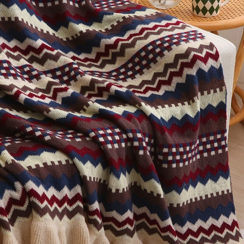 Modern Nordic Knit Blanket Multi-Functional Home Throw