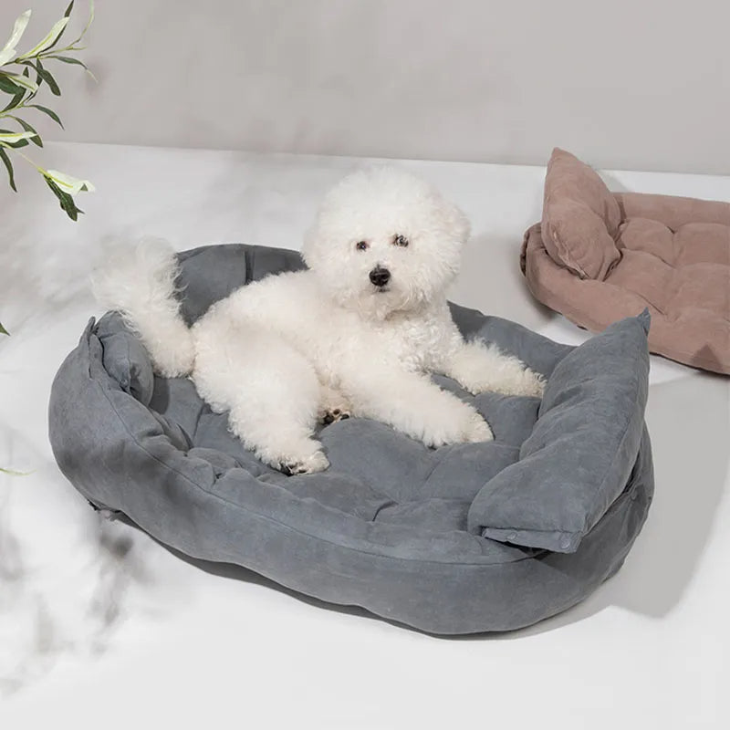 Tapis multifonctionnel pour animaux de compagnie, lit pour chat et chien en daim doux