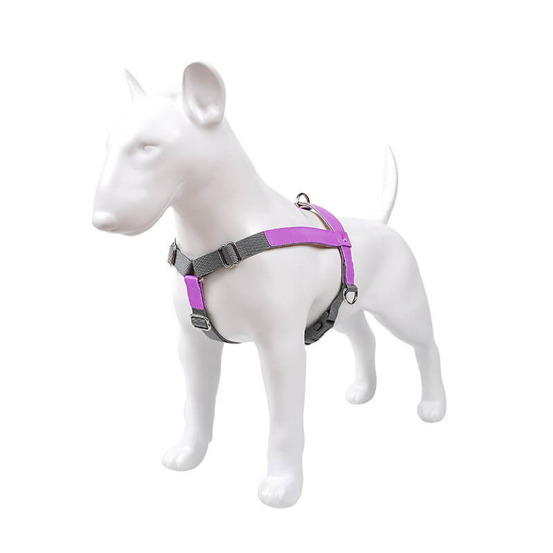 PU Leather Adjustable Breathable Dog Harness