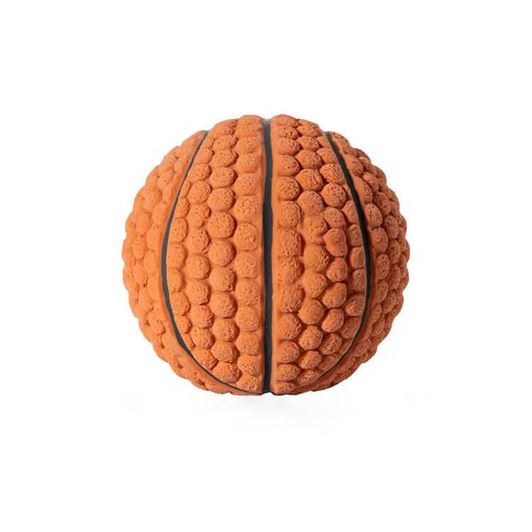 Juguete de pelota chirriante de látex para mascotas, juguete interactivo duradero para masticar perros