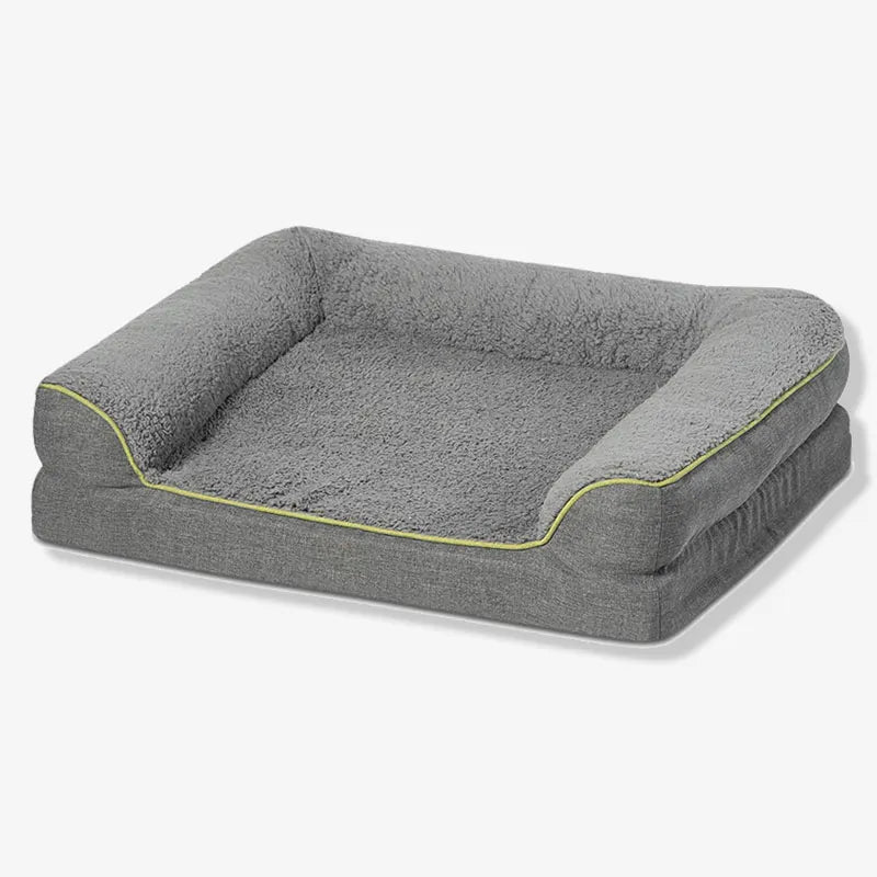 Plush Pet Sofa Bed Memory Foam Orthopedic Dog Bed