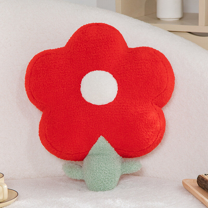 <tc>Color</tc>Cojín para sofá de forro polar de peluche, agradable para la piel, con flores coloridas