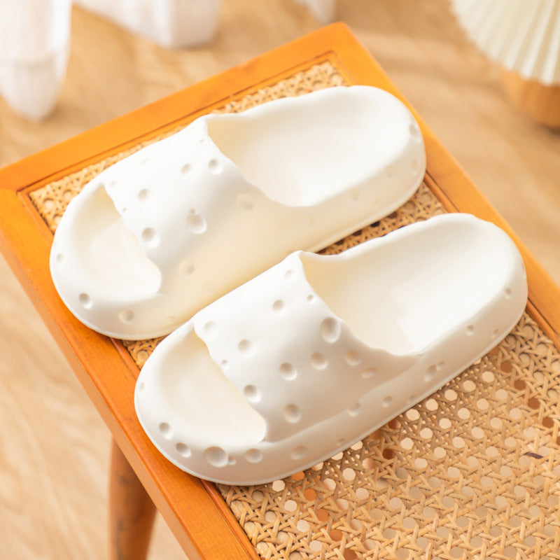 Cheese Cloud Sandalias antideslizantes suaves Zapatillas de casa Juguetes para masticar para perros