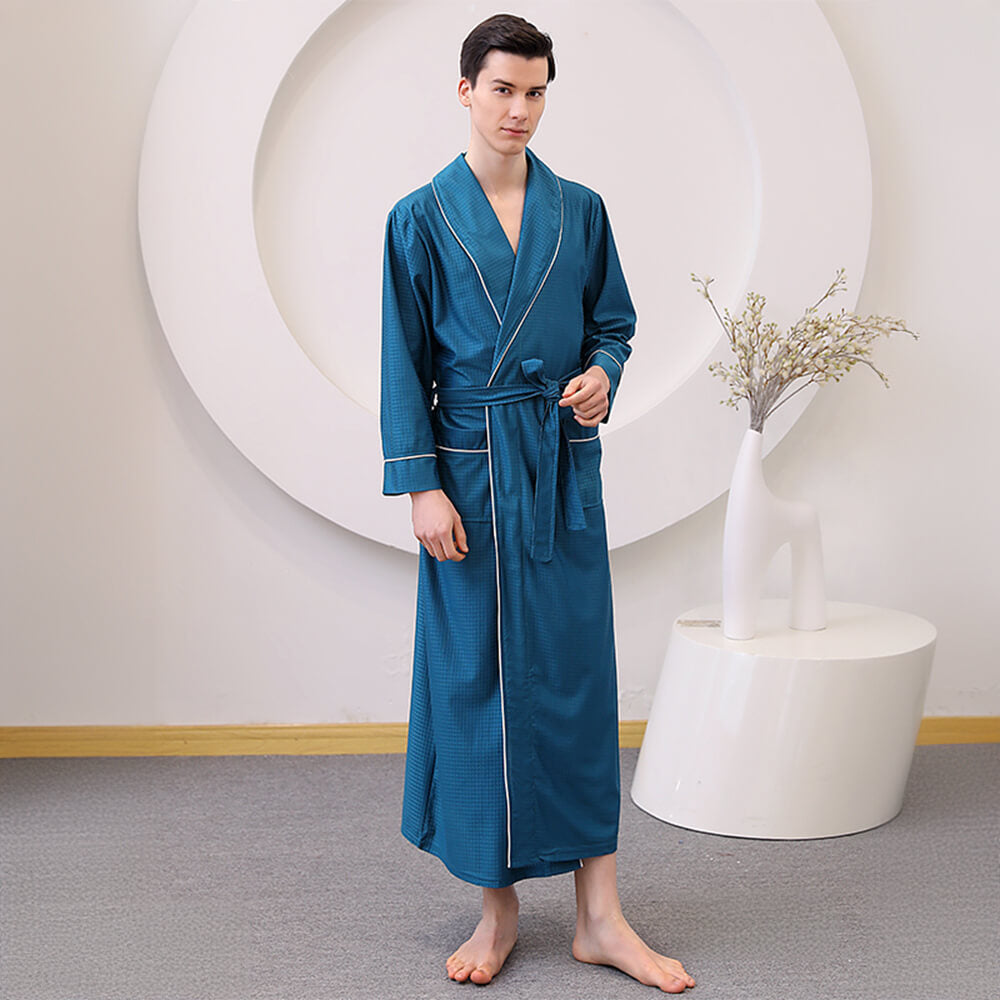 Satin Skin-Friendly Quick-Dry Long Couple's Bath Robe