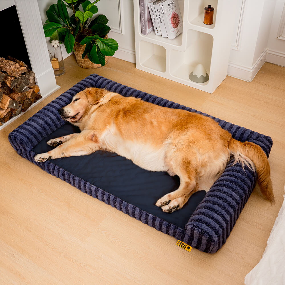 Deluxe Fofo Suporte Completo Ansiedade Aliviando Cama Grande Para Cachorro