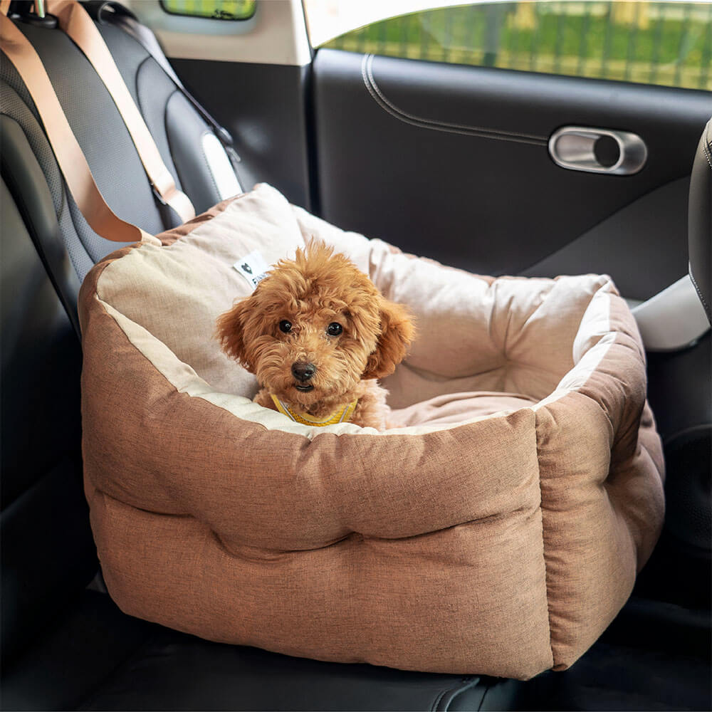 Proteção de viagem Booster Cama de assento de carro para cachorro elevada e espessa à prova d'água