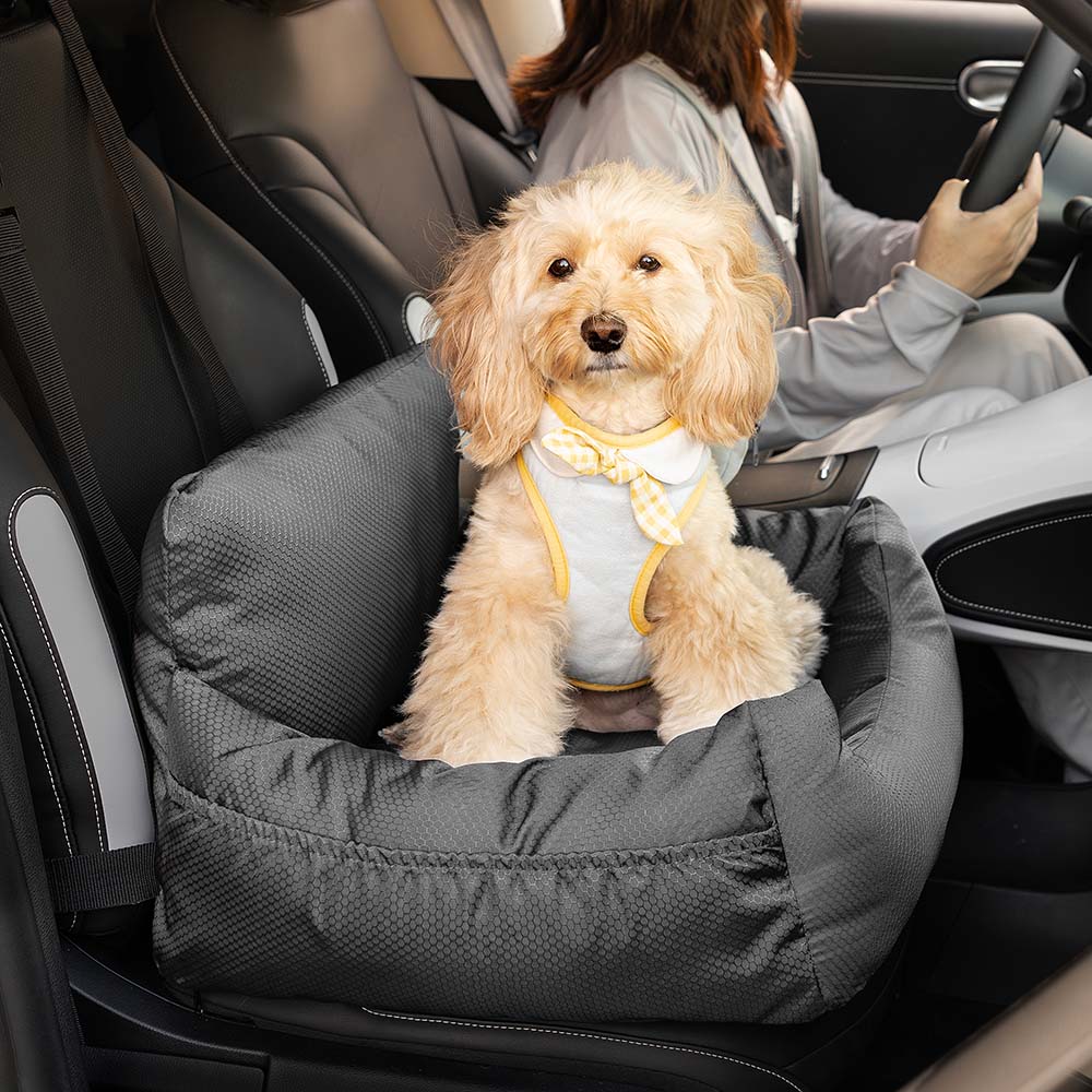 Cama de assento de carro para cachorro com reforço de viagem à prova d'água