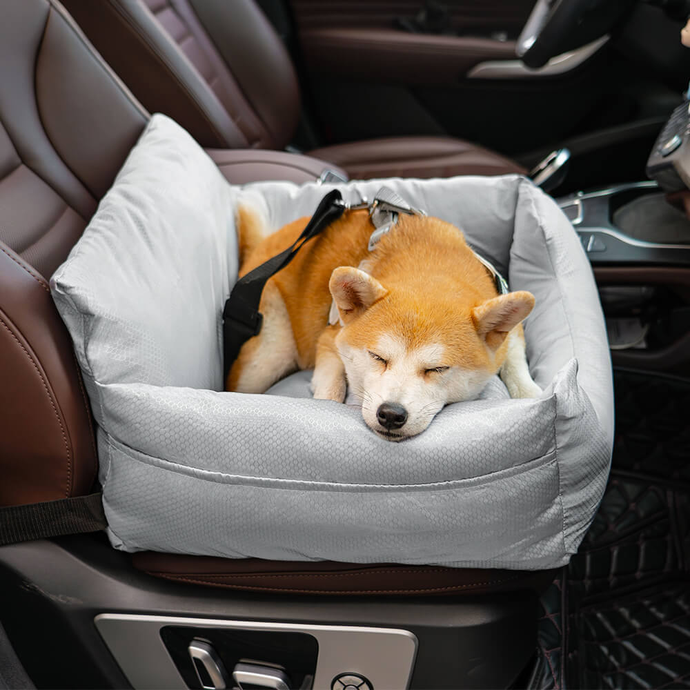 Lit de siège de voiture pour chien avec traversin de voyage imperméable