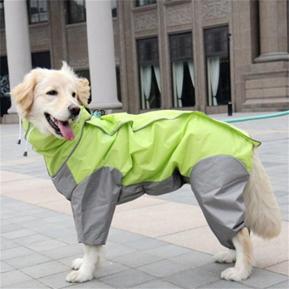 Traje de lluvia para perros impermeable de cuerpo completo: máxima protección para su perro